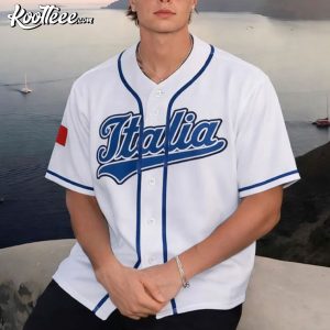 Italian Flag Team Uniform Custom Italia Baseball Jersey (2)