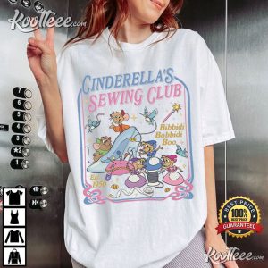 Jaq And Gus Gus Disney Princess Cinderella's Sewing Club T Shirt (1)