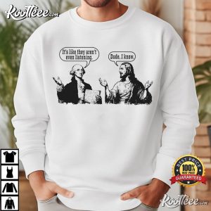 Jesus And George Washington Funny Political Christian T Shirt (1)