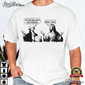 Jesus And George Washington Funny Political Christian T Shirt (2)