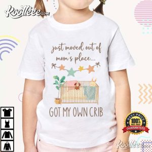 Just Moved Out Of Baby Funny Newborn Onesie T Shirt (1)