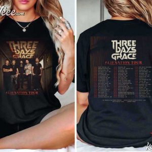 Three Days Grace World Tour 2026 Rock Band Alternative Metal T Shirt (2)