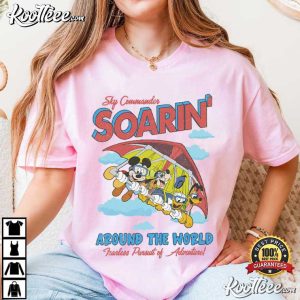 Disney Mickey And Friends Soarin Around The World Vintage T Shirt (4)
