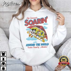 Disney Mickey And Friends Soarin Around The World Vintage T Shirt (1)