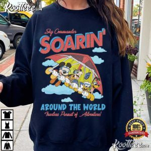 Disney Mickey And Friends Soarin Around The World Vintage T Shirt (2)