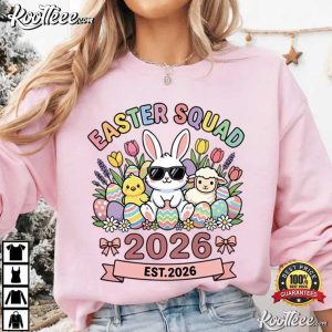 Easter Squad 2026 Cute Spring Team T Shirt (2)