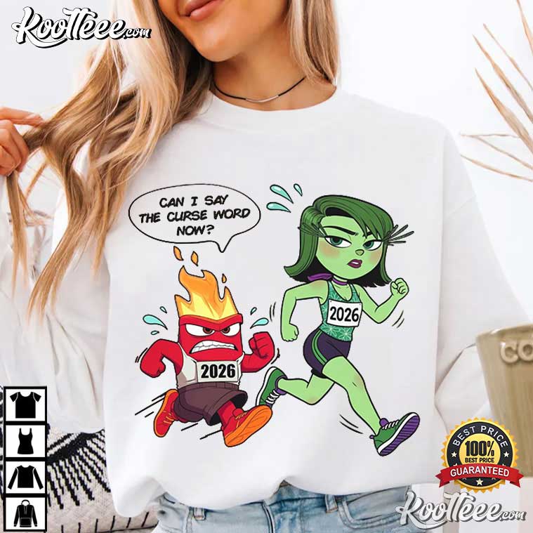 Disney Inside Out Disgust And Anger Running T-Shirt Disney Inside Out Disgust And Anger Running T-Shirt