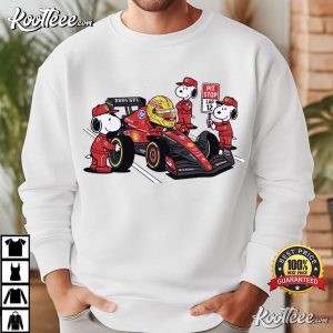 Lewis Hamilton Snoopy Pit Crew F1 Ferrari Racing Cartoon T-Shirt Lewis Hamilton Snoopy Pit Crew F1 Ferrari Racing Cartoon T Shirt (1)