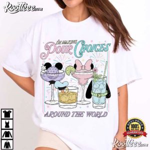 Disney Epcot I'm Making Pour Choices Around The World Fan T Shirt (4)