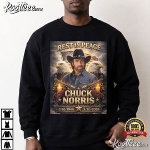 RIP Chuck Norris Never Die Tribute 1940 2026 T Shirt (1)