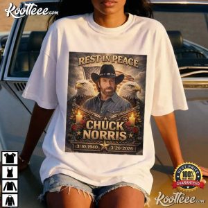 RIP Chuck Norris Never Die Tribute 1940 2026 T Shirt (3)