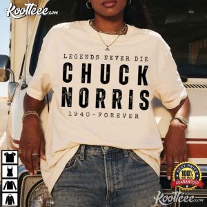 RIP Chuck Norris 1940-2026 Never Die T-Shirt