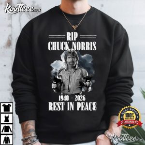 Chuck Norris RIP 1940 2026 Vintage Western Graphic T Shirt (1)