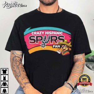 Crazy Hispanic Spurs Fan Basketball Team Pride T Shirt (2)