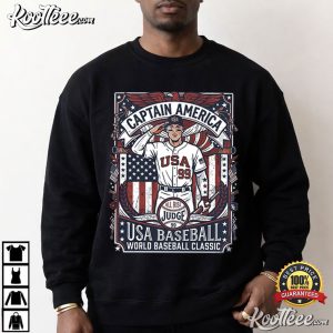Aaron Judge Captain America USA Baseball T Shirt (4)