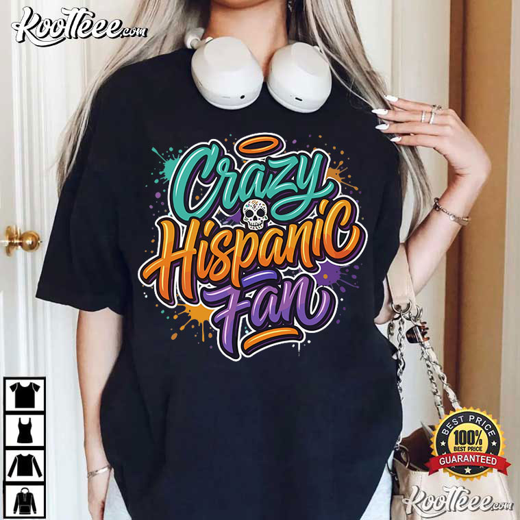 San Antonio Spurs Crazy Hispanic Spurs Fan Basketball T-Shirt San Antonio Spurs Crazy Hispanic Spurs Fan Basketball T-Shirt