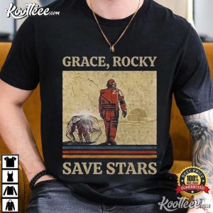 Project Hail Mary Grace Rocky Save Stars Vintage T Shirt (4)