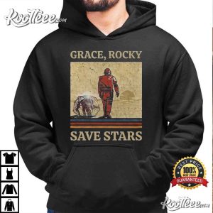 Project Hail Mary Grace Rocky Save Stars Vintage T Shirt (2)