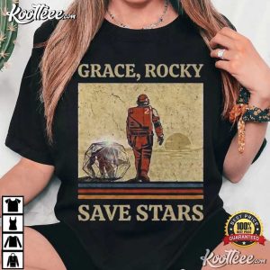 Project Hail Mary Grace Rocky Save Stars Vintage T Shirt (3)