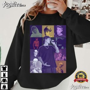 Justin Bieber Eras Evolution Pop Collage T-Shirt Justin Bieber Eras Evolution Pop Collage T Shirt (1)