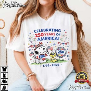 Snoopy Celebrating 250 Years Of America 4th Of July T Shirt (4)