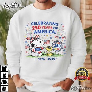 Snoopy Celebrating 250 Years Of America 4th Of July T Shirt (1)