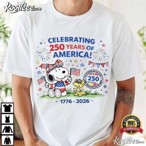 Snoopy Celebrating 250 Years Of America 4th Of July T Shirt (3)