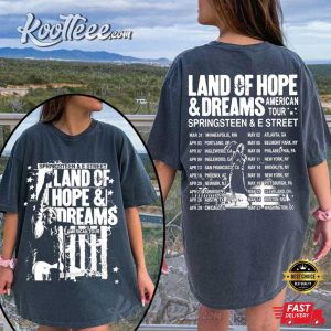 Springsteen And E Street Land Of Hope Dreams American Tour Fan T Shirt (4)