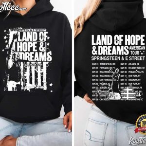 Springsteen And E Street Land Of Hope Dreams American Tour Fan T Shirt (2)