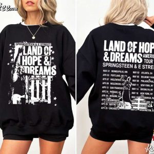 Springsteen And E Street Land Of Hope Dreams American Tour Fan T Shirt (3)