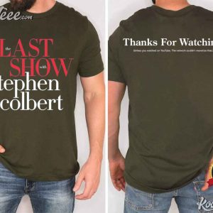 The Last Show With Stephen Colbert 2026 Late Night Comedy T-Shirt The Last Show With Stephen Colbert 2026 Late Night Comedy T Shirt (2)
