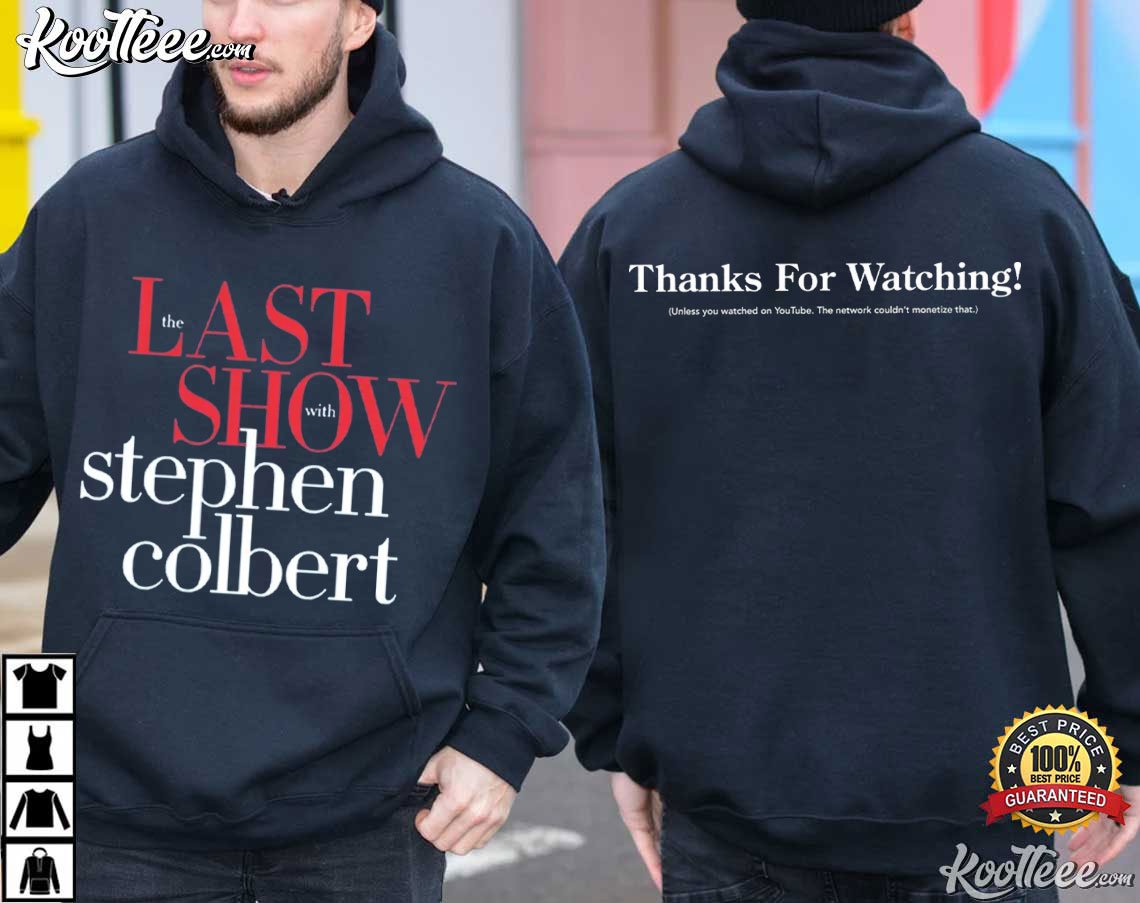 The Last Show With Stephen Colbert 2026 Late Night Comedy T-Shirt The Last Show With Stephen Colbert 2026 Late Night Comedy T-Shirt