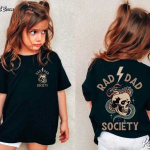 Rad Dad Society Cool Dad Club Fathers Day T Shirt (1)
