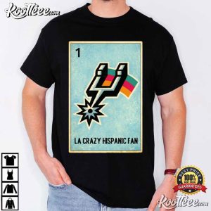 San Antonio Spurs Basketball Fiesta Lotería Graphic T Shirt (3)