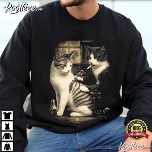 Cat Tattoo Funny Meme Graphic Parody Vintage T-Shirt Cat Tattoo Funny Meme Graphic Parody Vintage T Shirt (1)