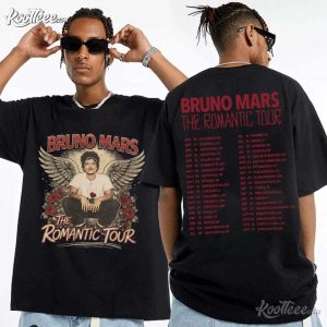 Bruno Mars Romantic Tour Vintage Pop Concert Music Lover T Shirt (1)