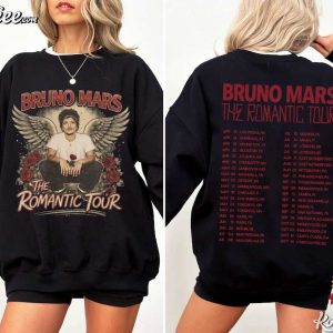 Bruno Mars Romantic Tour Vintage Pop Concert Music Lover T Shirt (2)