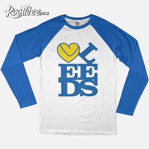 Love Leeds United FC Raglan T-Shirt