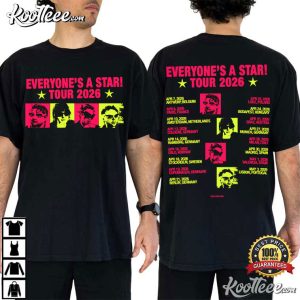 Everyone’s A Star Tour 2026 5 Seconds Of Summer Graphic T Shirt (1)