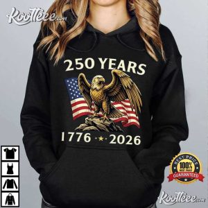 250 Years Anniversary USA Patriotic Eagle 4th Of July 2026 T Shirt (4)
