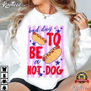 Bad Day To Be A Hot Dog Funny 4th Of July T Shirt (1)