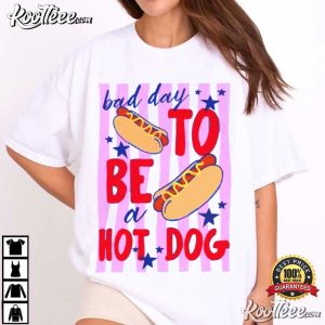 Bad Day To Be A Hot Dog Funny 4th Of July T Shirt (2)