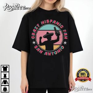 Crazy Hispanic Spurs Fan Basketball Team San Antonio Spurs T Shirt (3)