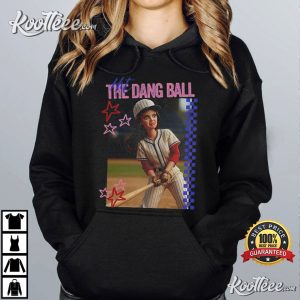 Hit The Dang Ball Baseball Retro Game Day Season T Shirt (4)