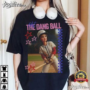 Hit The Dang Ball Baseball Retro Game Day Season T Shirt (2)