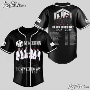 The New Edition Way Tour 2026 Concert Merch Personalized Baseball Jersey