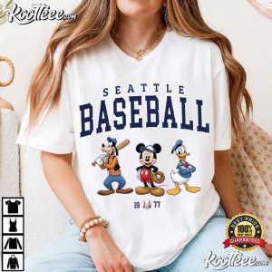 Seattle Baseball Vintage Cartoon Game Day T Shirt (2)