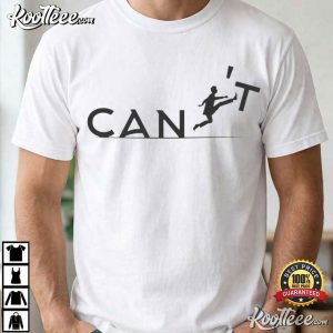 Can't With Running Figure Motivational Typography T Shirt (2)