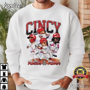 Cincinnati Baseball Cartoon Players Ohio Sports Fan T Shirt (1)