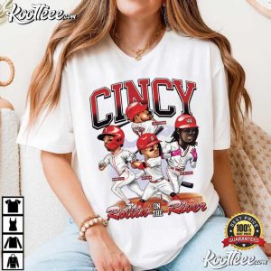 Cincinnati Baseball Cartoon Players Ohio Sports Fan T Shirt (3)